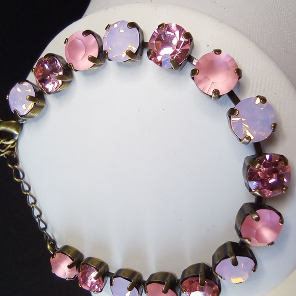 Swarovski Pink Rose and Opal Bracelet - Picture 3 of 8